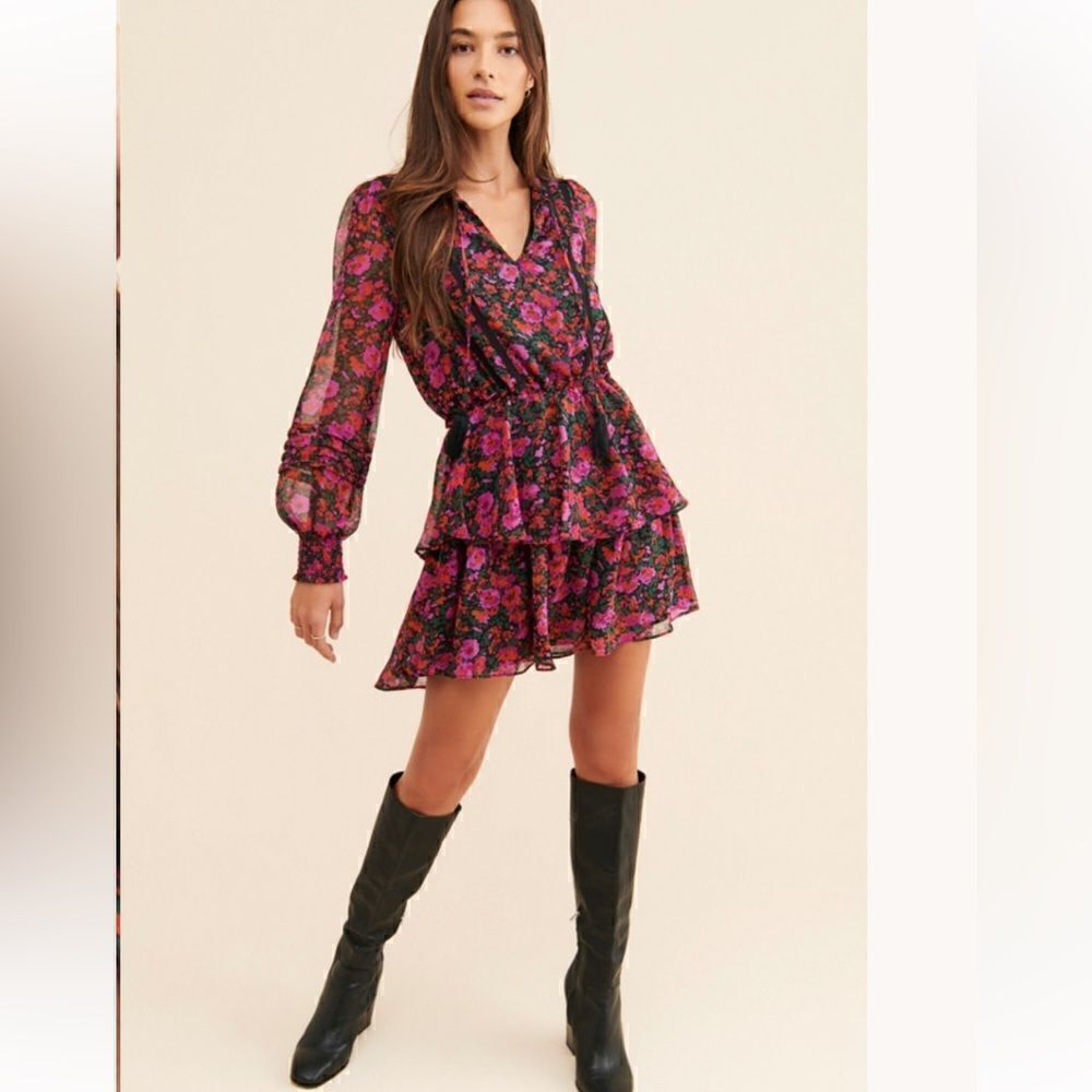 Allison New York Tiered Floral Dress Size XS